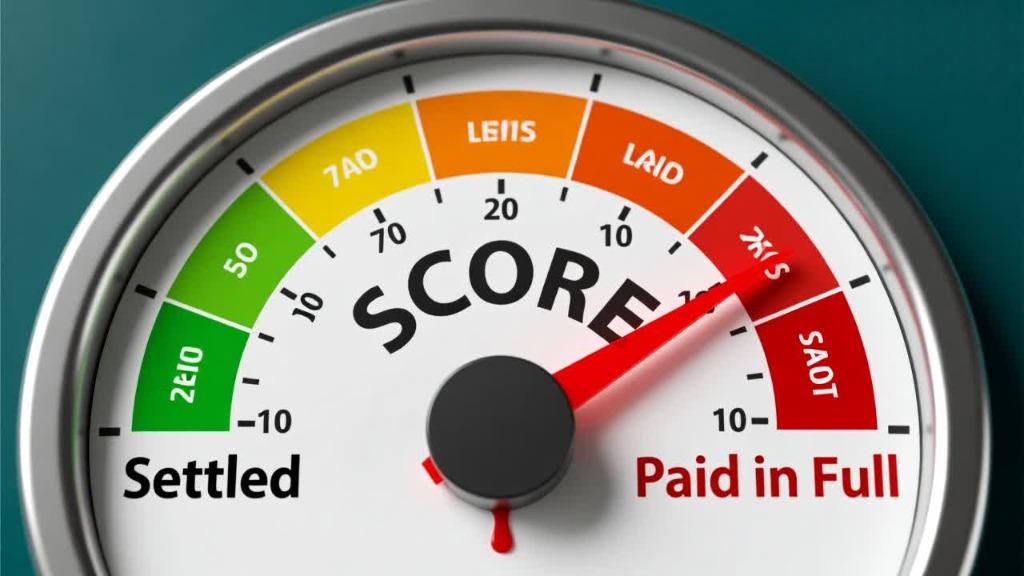 Credit score impact of settled vs paid in full status