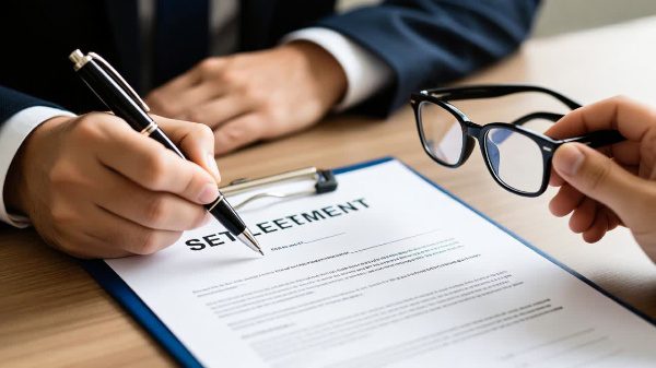 Reviewing debt settlement agreement