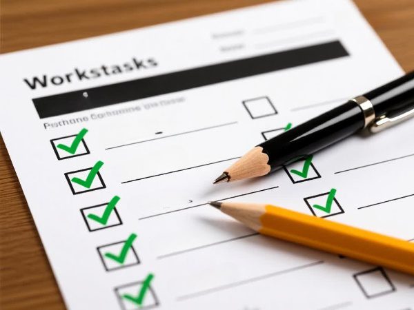 Completed settlement checklist