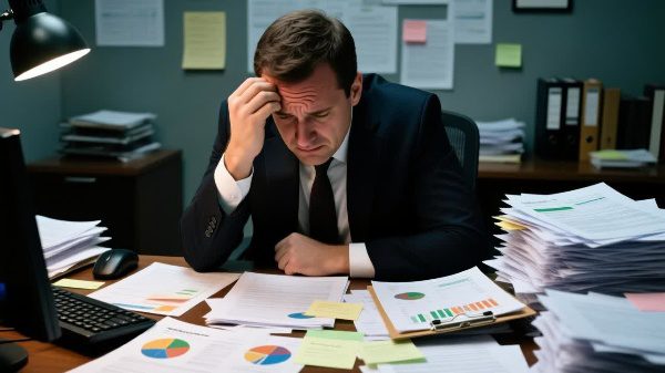 Person calculating $5,000 credit card debt settlement