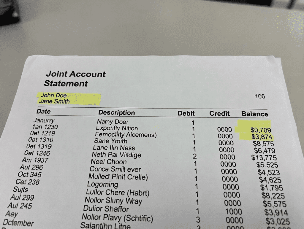 Joint account holder impact from settlement