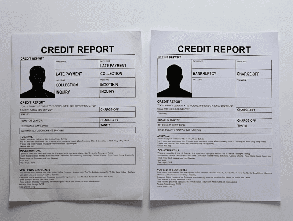 Settlement effect on both credit reports