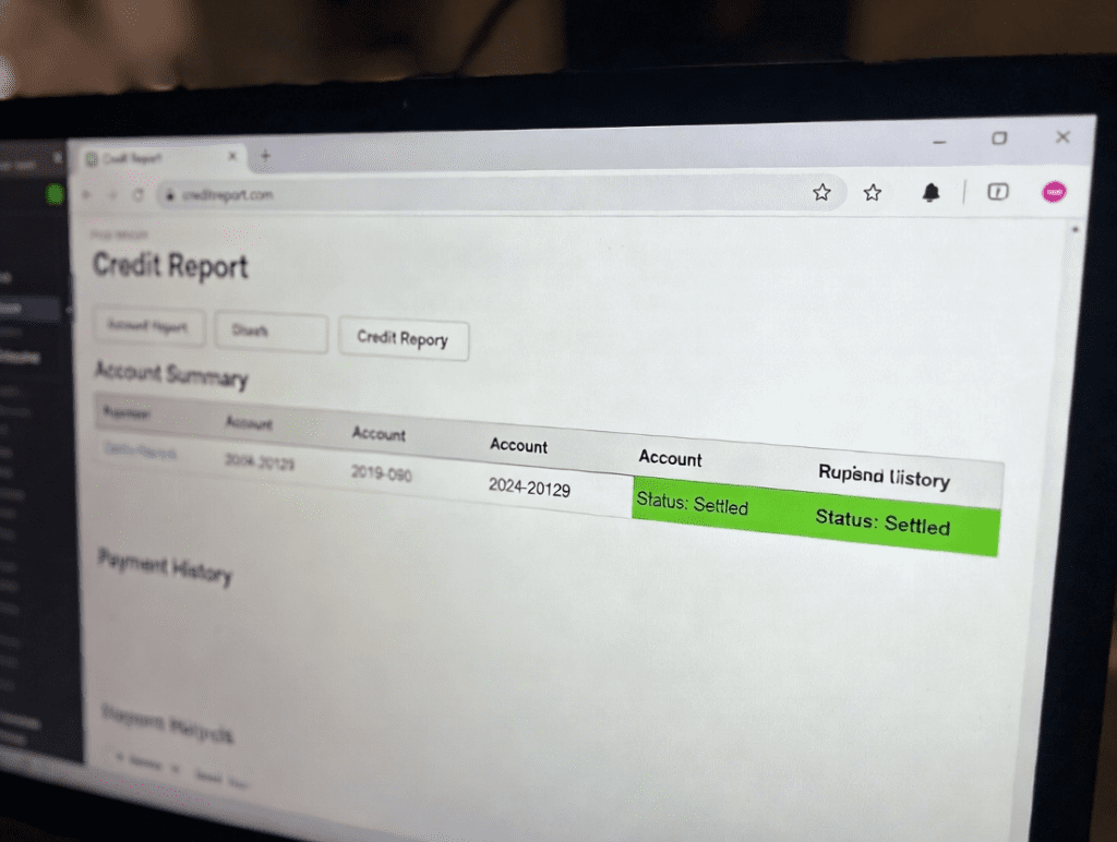 Monitoring credit after settlement