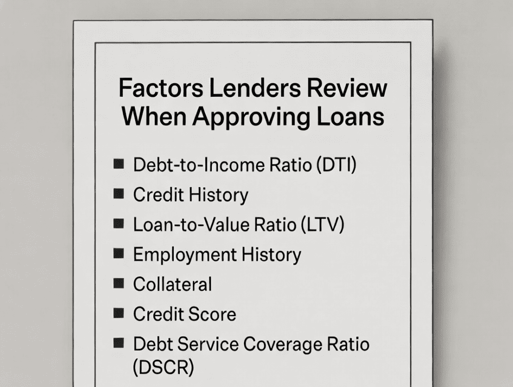 Factors lenders check after settlement
