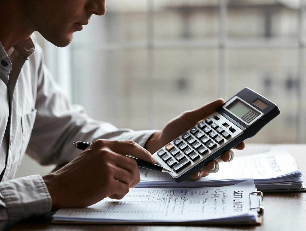 Calculating debt settlement offer