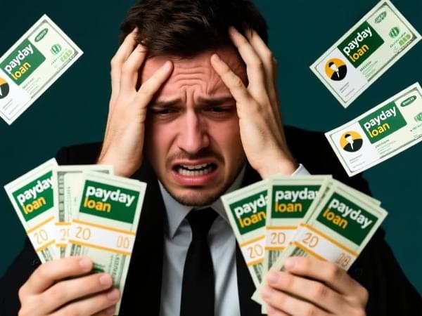 Payday loan debt stress image