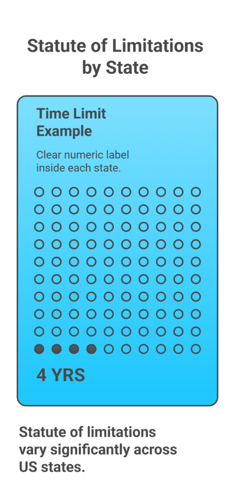 State-by-state statute of limitation map