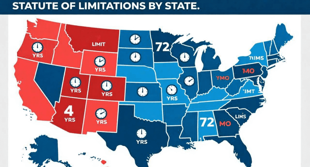 Statute of limitations by state for debts