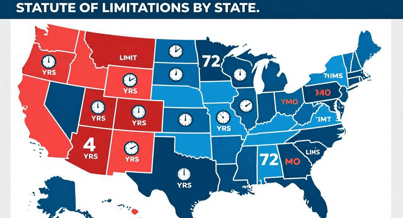 Statute of limitations by state for debts
